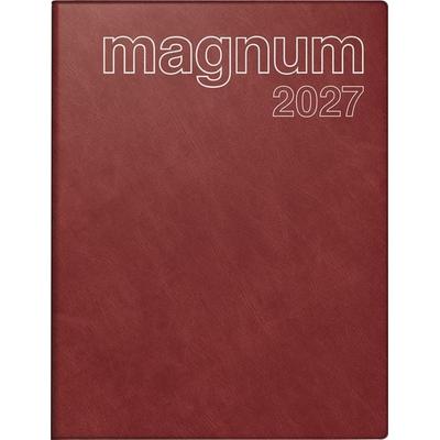 rido/idé 7027042297 Buchkalender Mod. magnum 2027 183×240 mm, Kunststoff, weinrot