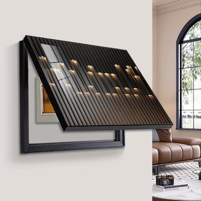 New Distribution Box, Modern Luxury Electric Meter Box, Abstract Hanging Painting, Switch Box Electric Met e
