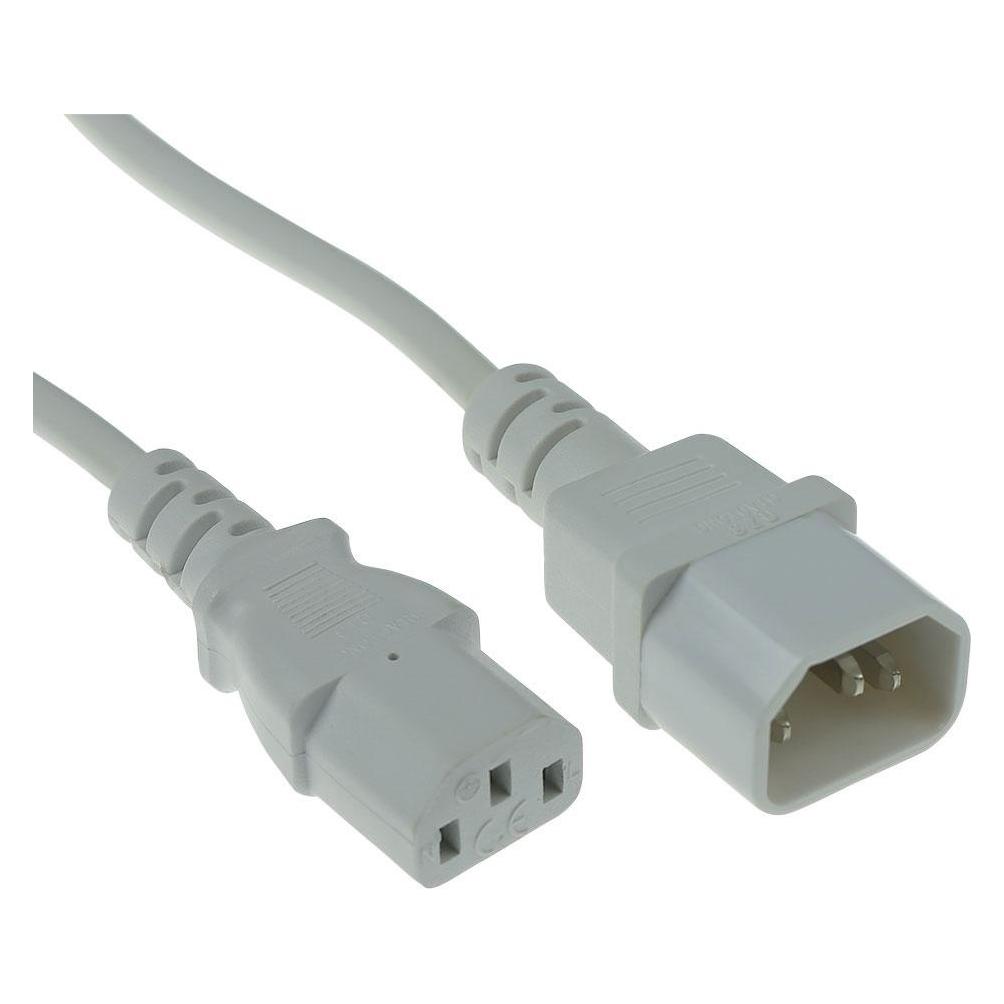 ACT AK5244 Stromkabel Weiss 1,2 m C13-Koppler C14-Koppler (1.20 m) (AK5244)