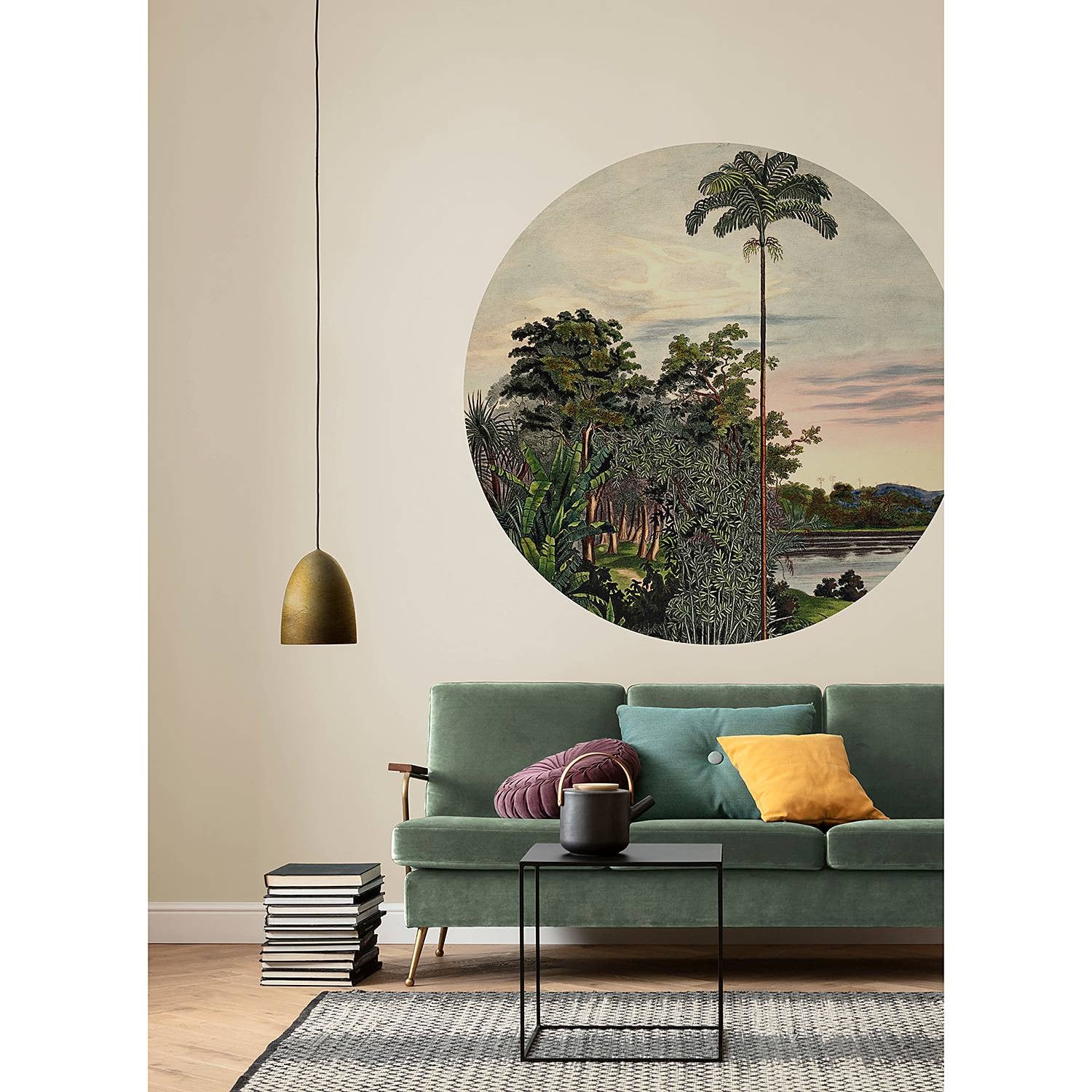 home24 Vlies-fotobehang Vintage Landscape Mural