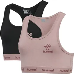2er Pack hummel hmlCAROLINA cropped Tanktop Mädchen woodrose 122/128