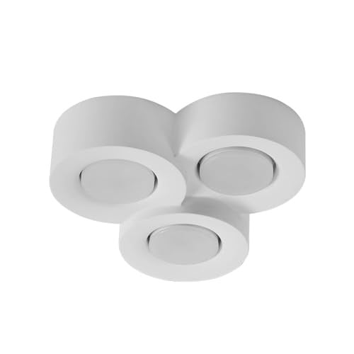 Lindby Plafondlamp Levia 3-lichts Wit Keramiek