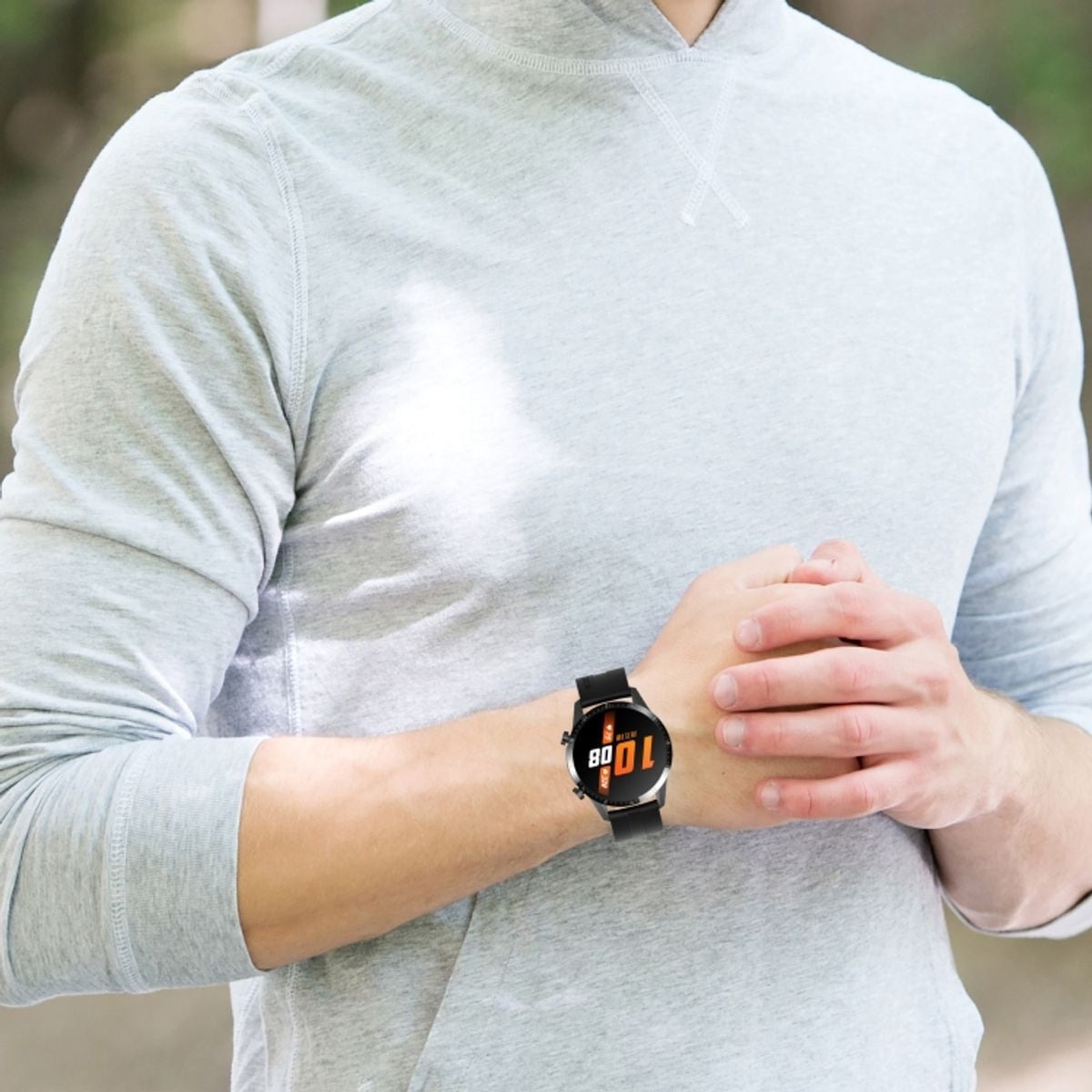 König Design Vervangingsarmband voor Huawei Watch GT 3 46 mm, Siliconen, Roze