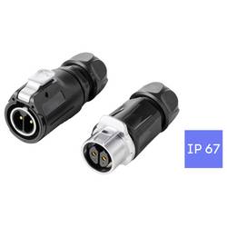 TRU COMPONENTS TC-15034248 Steckverbinder-Set Wasserdichter Steckverbinder Gesamtpolzahl: 2 1 St.