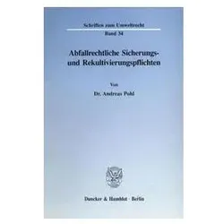 Pohl:Abfallrechtliche Sicherungs- und R, Fachbücher von Andreas Pohl