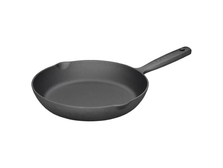 Fiskars Folken Poêle à Frire en Fonte\, 24 cm\, Sans Revêtement\, Compatible Tous Types de Feux\, 1075700