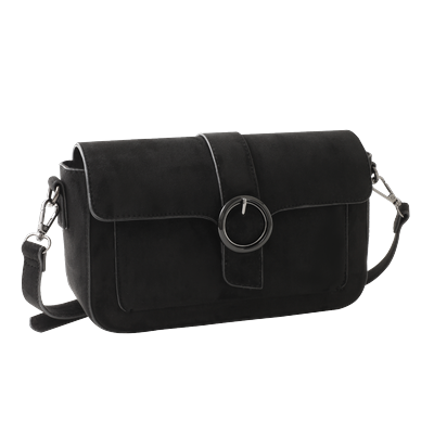 Umhängetasche MARCO TOZZI, Damen, Gr. B/H/T: 25cm x 15cm x 8cm, schwarz, Textil, Taschen Umhängetasche, Damen Schultertasche, Handtasche mit modischer Zierschnalle