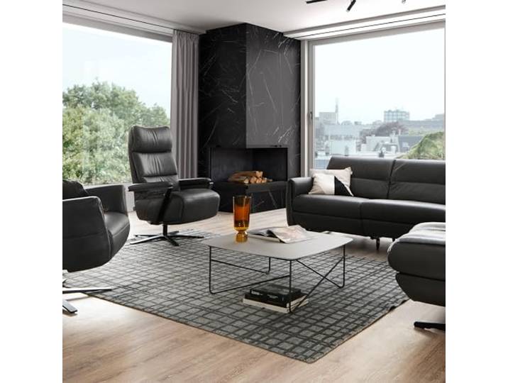 Schöner Wohnen Kollektion Hochwertiger Teppich Wohnzimmer, Schlafzimmer - Kurzflorteppich weich - Handgewebtes Flachgewebe Design - Moderne Muster - Teppich Grau 170 x 240 cm