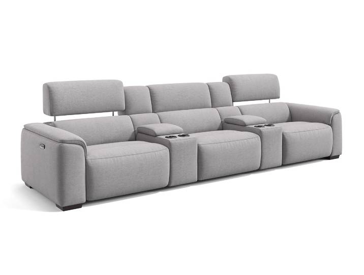 Stoff Kinocouch CALVERA 3er Garnitur Relaxsofa Funktionssofa Sofa