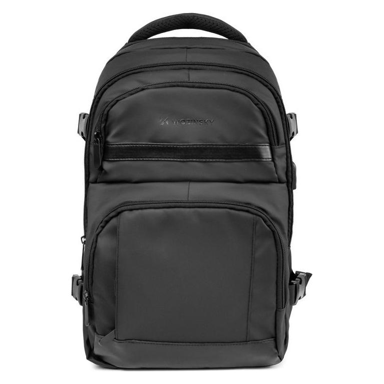 Wozinsky WPW-20L Reiserucksack mit Laptopfach, 40 x 20 x 25 cm, für Gepäckaufbewahrung - Schwarz (20 l) (5907769385261)