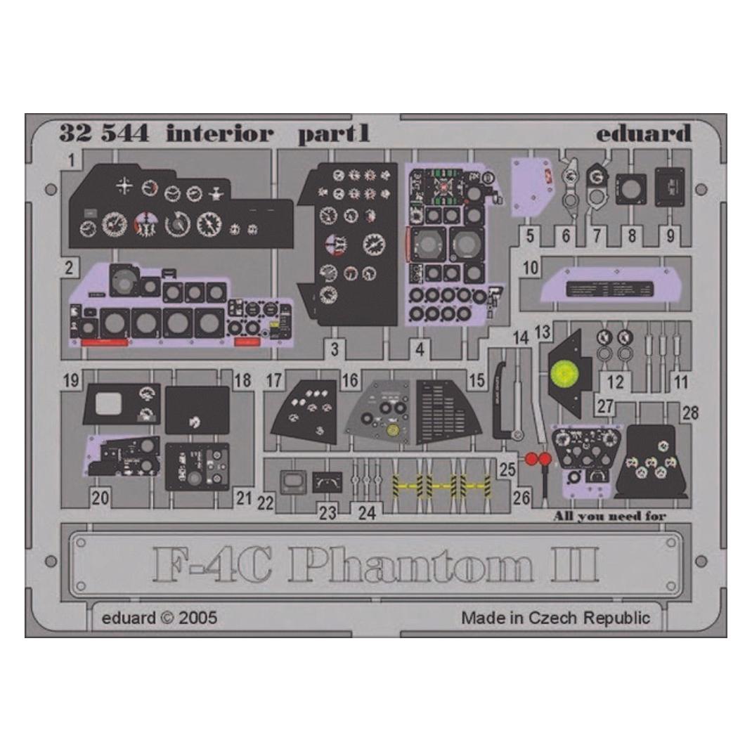 Eduard F-4C Phantom II interior für Tamiya Bausatz (32544)