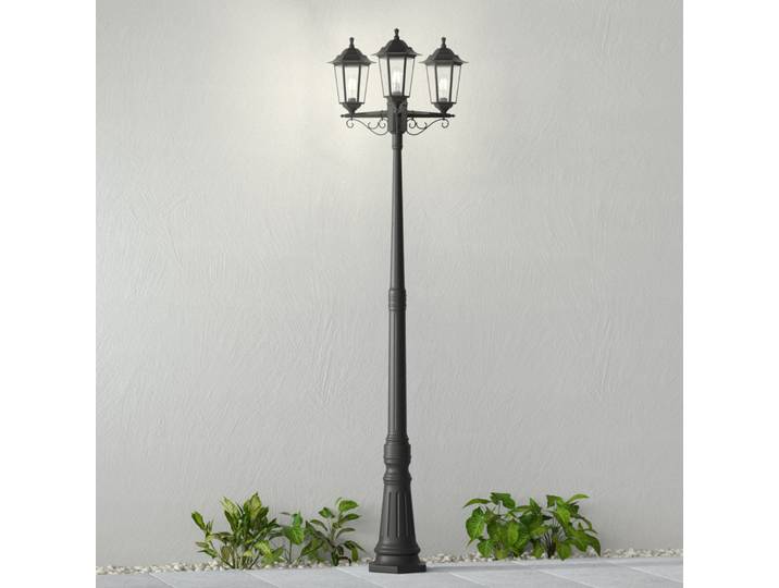 Nane Außen Gartenleuchte Black - Lindby - Antik - Kunststoff - Mehrflammig