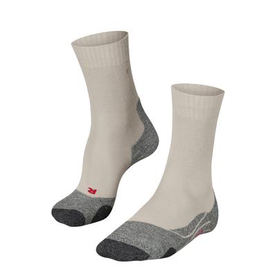Wandersocken FALKE "TK2 Explore", Damen, Gr. 35-36, Sockengröße, schwarz (4200, natural), Materialmix, unifarben, Socken, atmungsaktives Funktionsmaterial, mit hoher Feuchtigkeitsaufnahme