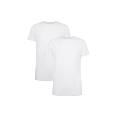 T-Shirt BAMBOO BASICS "T-Shirt RUBEN 2er Pack", Herren, Gr. M, weiß, Obermaterial: 68% Viskose CV. 28% Baumwolle CO. 4% Elasthan EL., Shirts T-Shirt