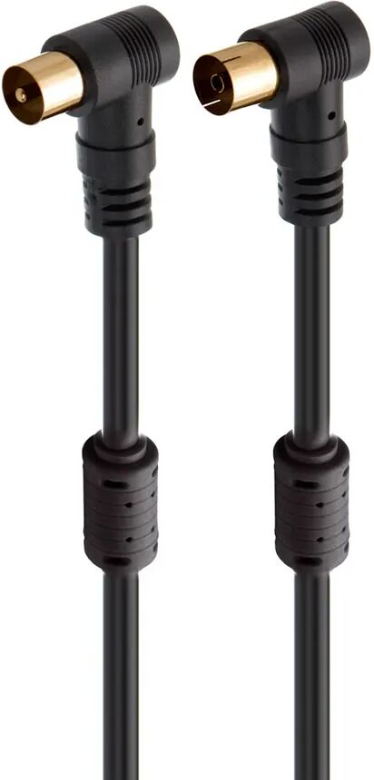 Fonestar Ant-Ne-3A Negro / Cable De Antena Tv / Vídeo Coaxial Macho A Antena Tv / Vídeo Coaxial Hembra 3 Metros