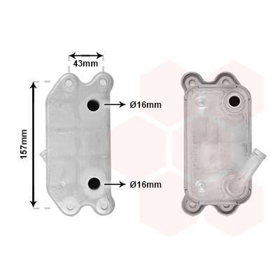 VAN WEZEL Ölkühler, Motoröl 59003168 für Volvo