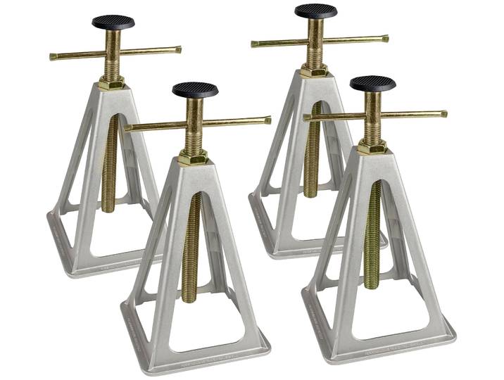 Anhänger-Abstellstütze CALIMA, silber (silberfarben), Abstellstützen, Anhänger-Abstellstütze, aus Aluminium