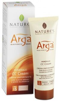 Nature's ArgÃ  Minerale CC Cream Viso Uniformante (Colore Medio-Chiaro) 50 ml