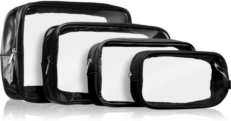 Notino Travel Collection Clear Organizer Set Kit de voyage Black