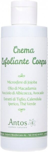 antos cosmetici Crema Esfoliante Corpo con Microsfere di Jojoba