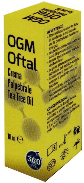 360 OFTAL Srl OGM OFTAL CREMA PALPEBRALE - Crema Palpebrale per il Benessere degli Occhi, 15 ml