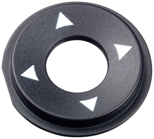 MEC 10ZB09UV13606 UltranaviSeries Abdeckkappe Aufdruck-Motiv /// rund Schwarz 1St.