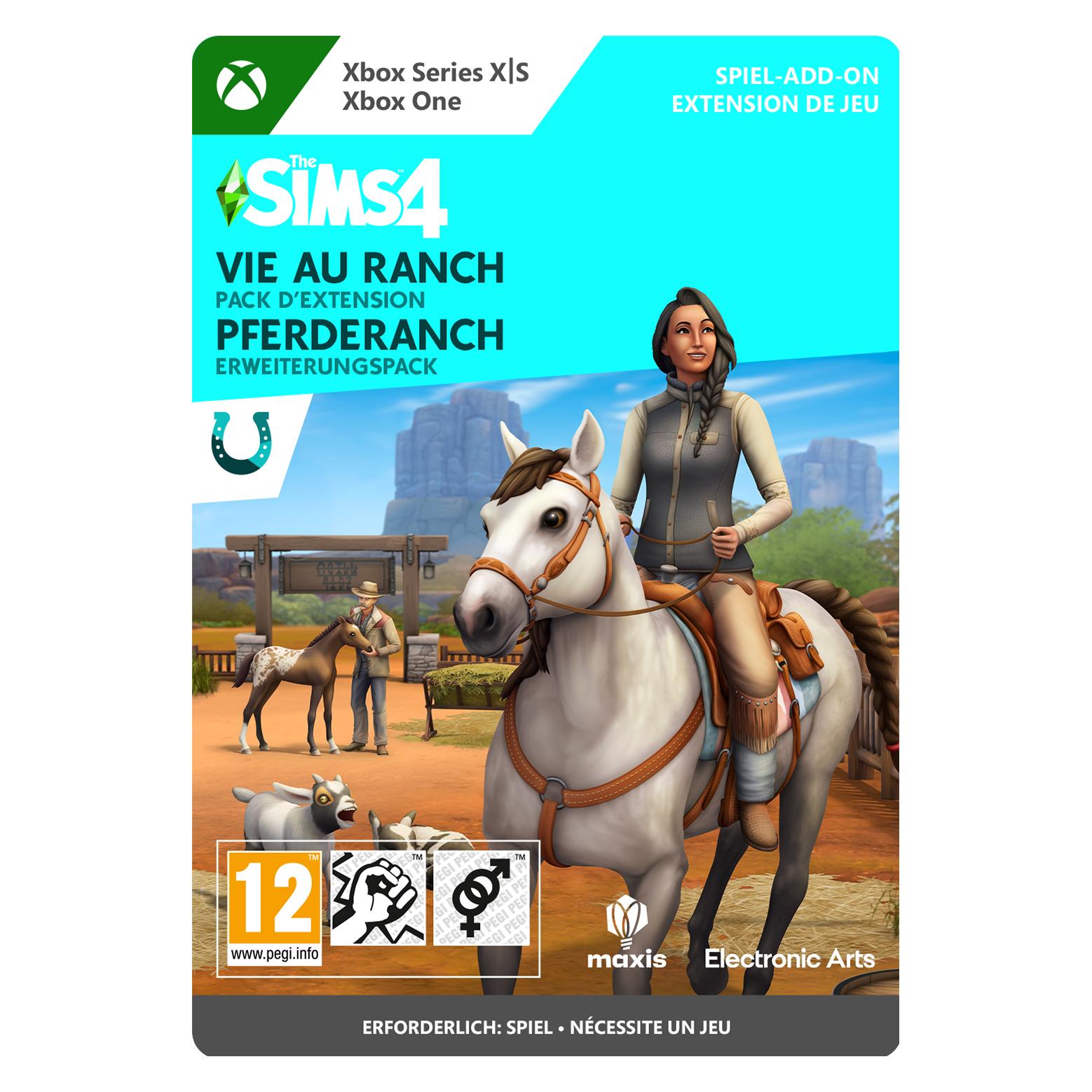 Microsoft Xbox The Sims 4 Horse Ranch Expansion Pack Download Code (Xbox One S, Xbox One X, Xbox Series S, Xbox Series X) (7D4-00684)