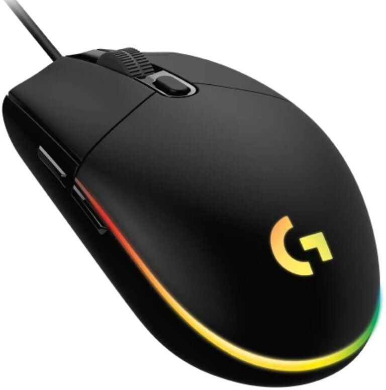 Ratón Gaming Logitech G102 Lightsync/ Hasta 8000 DPI/ Negro