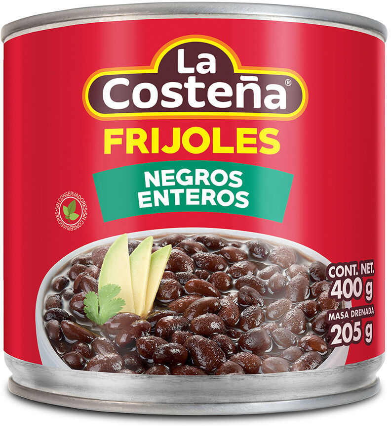 La Costena Black Whole Beans 400g