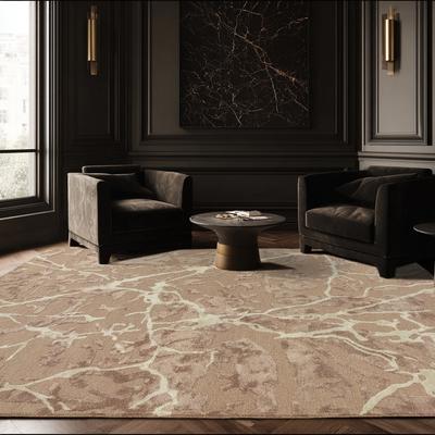 Alora Decor Gemma Neutral Abstract Hand-tufted Area Rug