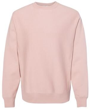 Independent Trading Co. IND5000C Legend Premium Heavyweight Cross-Grain Crewneck Sweatshirt in Dusty Pink size Medium   Cotton/Polyester Blend