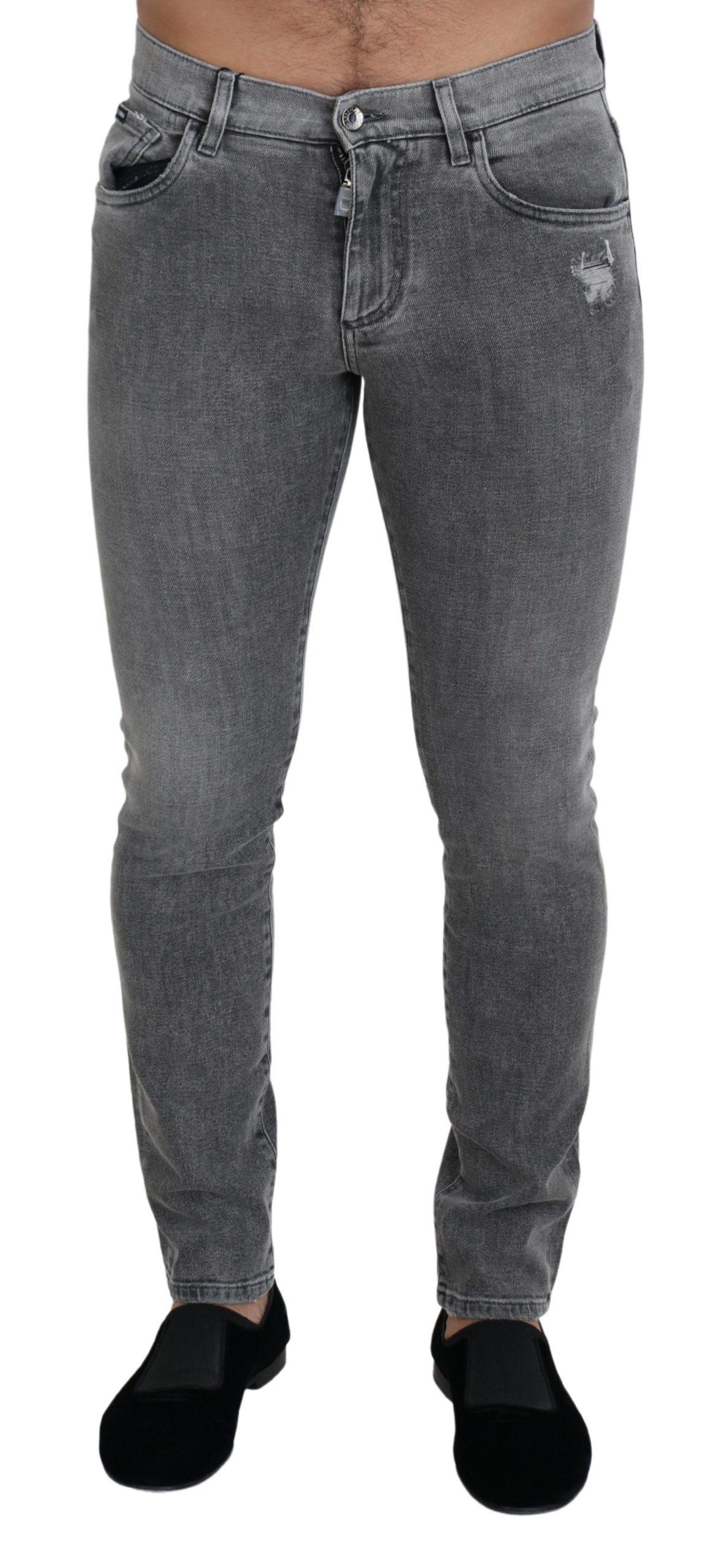 Slim Fit Versleten Jeans