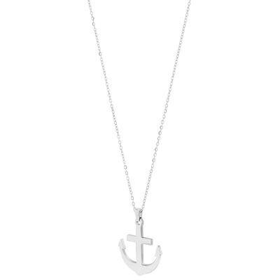 Kette ohne Anhänger ADELIA´S "Halskette aus Edelstahl 45 cm", silber, Halsketten, Damen, 45cm, Edelstahl, Ein Geschenk, das Freude macht