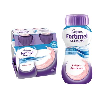 Fortimel 1.5 kcal Erdbeere 4x200 ml Flüssigkeit