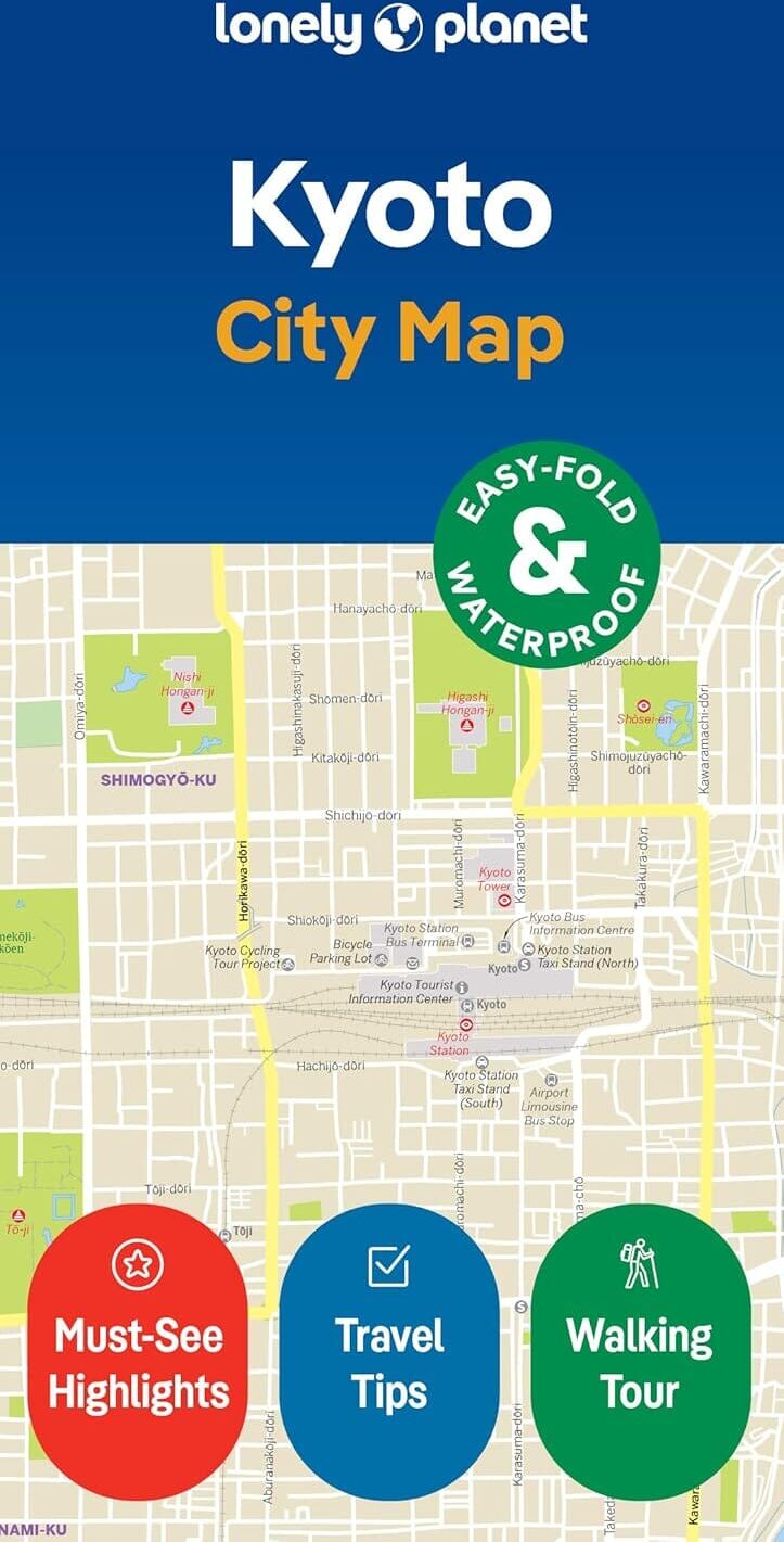 Lonely Planet EN Plan de ville (en anglais) - Kyoto   Lonely Planet