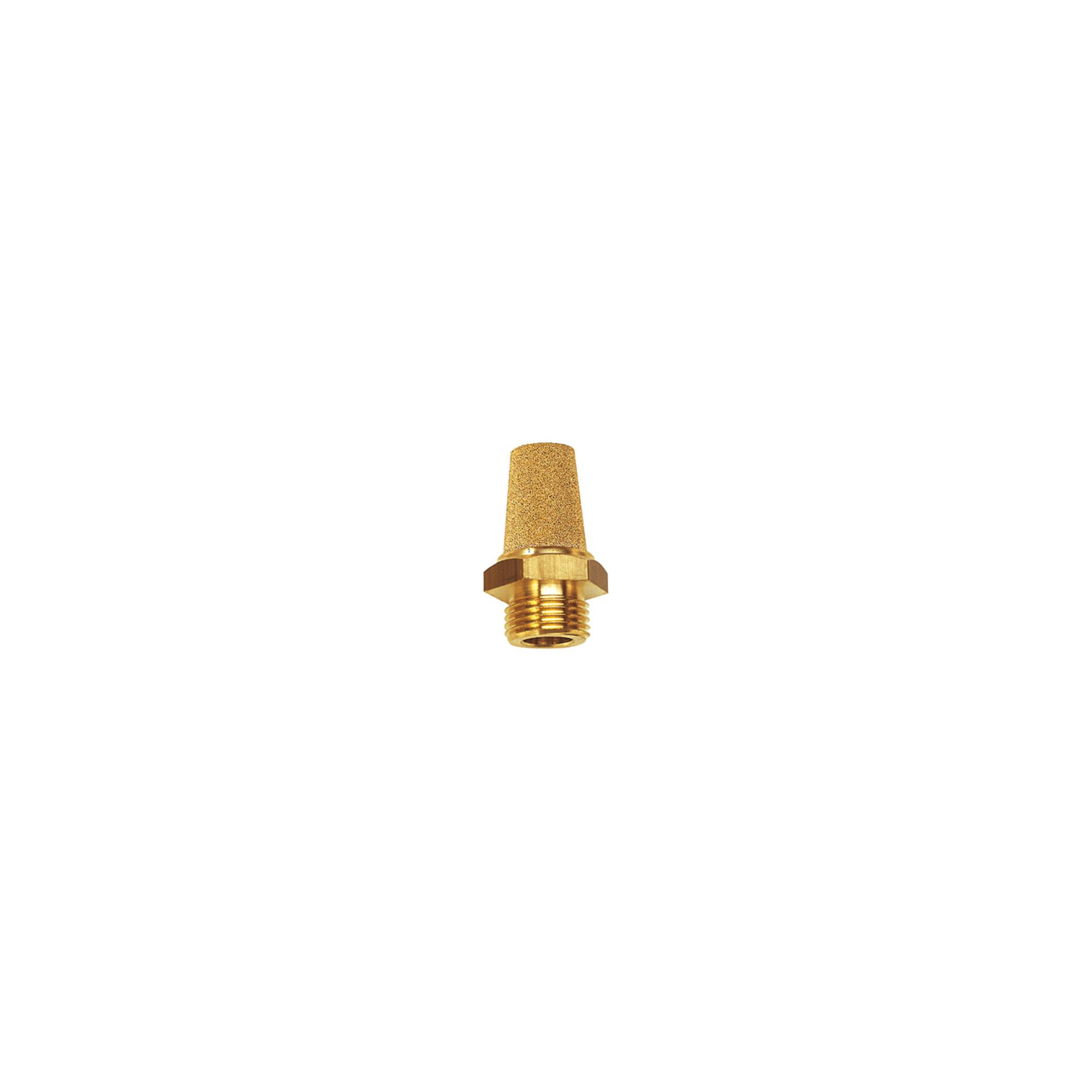 Riegler Sinterbronce-Schalldämpfer, MS Gewinde/Sechskant, G 3/8, SW 19 (567-3/M)