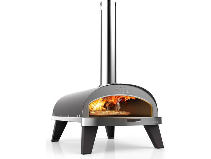 Pizzaofen ZiiPa blaugrau Edelstahl B 40 T 76 cm