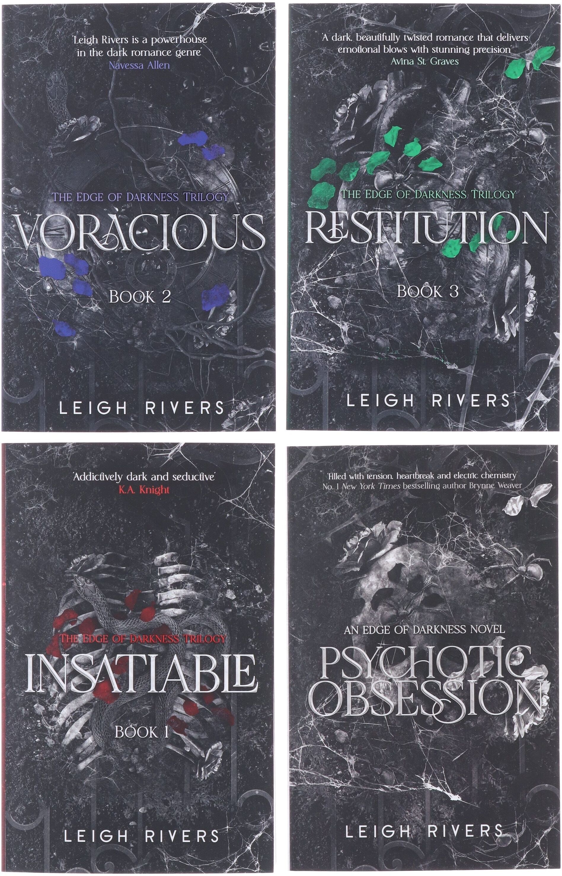 The Edge of Darkness Series by Leigh Rivers 4 Books Collection Set - Fiction - Paperback Hachette