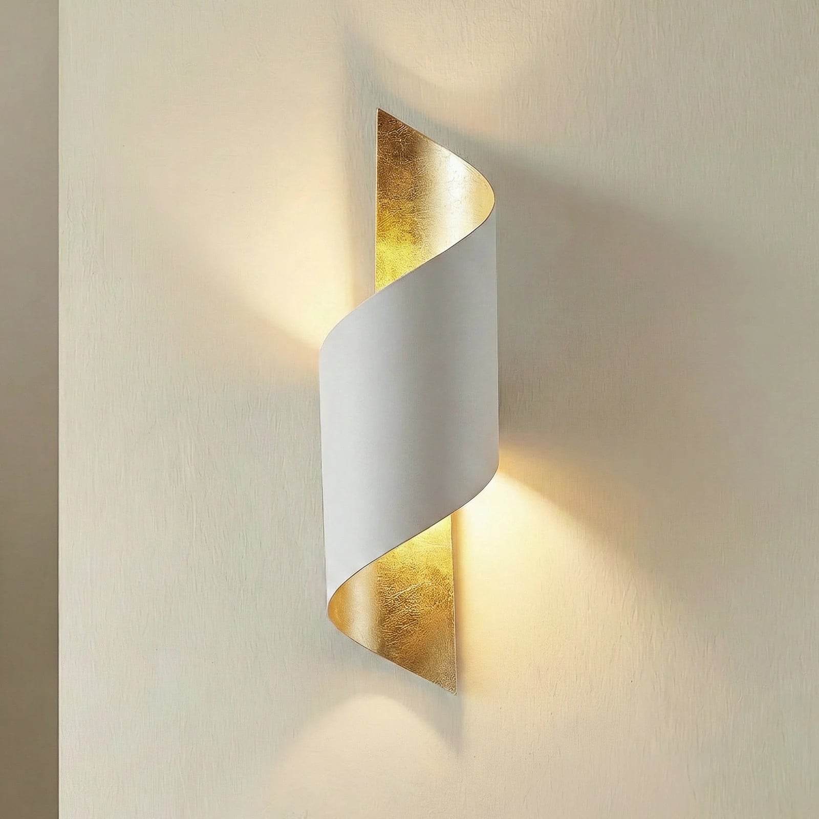 Lindby Vanni Wandlamp - Wit/Goud - Modern - Dimbaar - Metaal