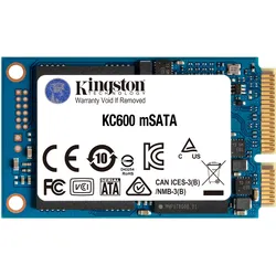 Kingston KC600 mSATA SSD 256 GB MO-300 3D-NAND TLC