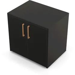 Brabura CT 90 Oven - Schwarz / Anthrazit / Holzgriff