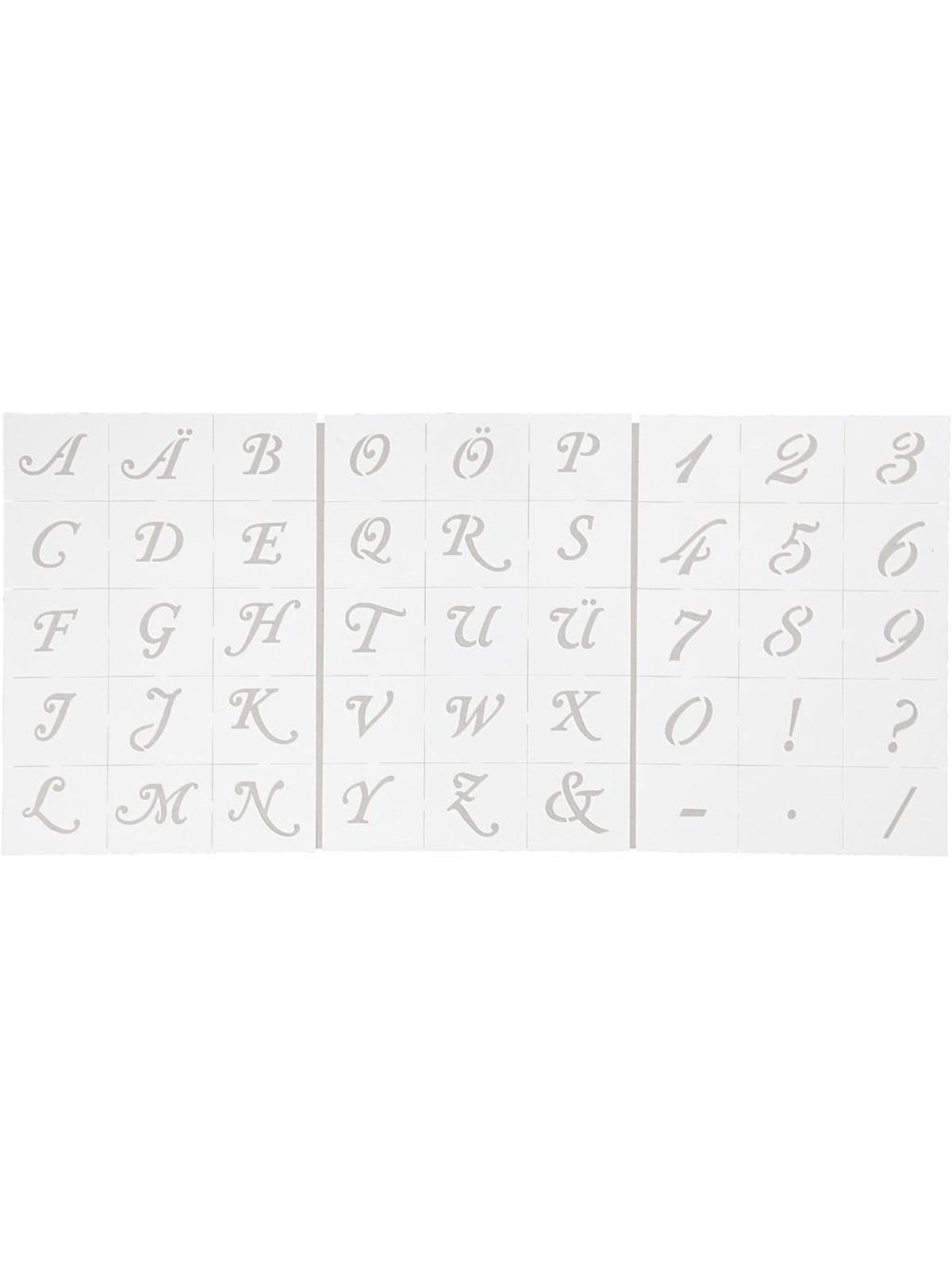 Creativ Company - Letters and Numbers Template