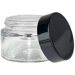 Glastiegel 30ml klar mit Einlegedeckel UNiTWIST 30 ml