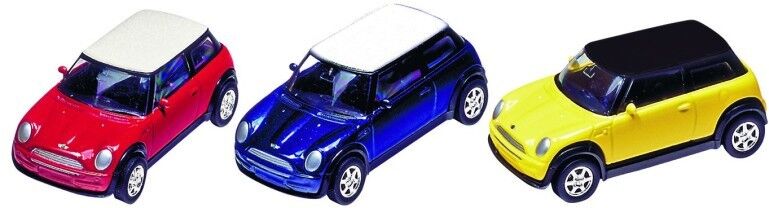Voiture Mini Cooper (2001) en métal rétrofriction 1/60° - Goki