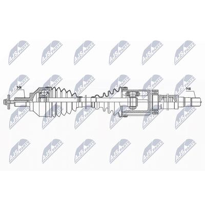 Nty Antriebswelle [Hersteller-Nr. NPW-VV-138] für Volvo