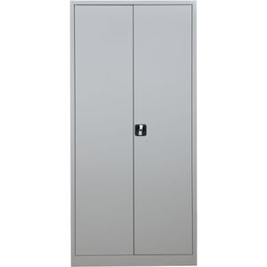 G-Office Aktenschrank FLC.19, aus Metall, abschließbar, 92 x 195 x 42 cm (B/H/T), lichtgrau