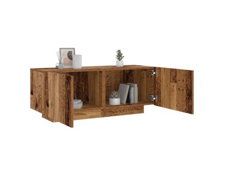 HEFZGDB Nachttisch Altholz-Optik 100x35x40 cm Holzwerkstoff mit reichlich Stauraum und Stabiler Oberplatte für Wohnzimmer Schlafzimmer Dekoration