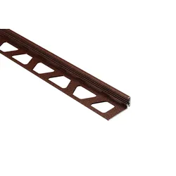 Schlüter Systems JOLLY-TSR Abschlussprofil Aluminium TSR - strukturbeschichtet rostbraun Höhe: 12,5 mm Länge: 3,0 m