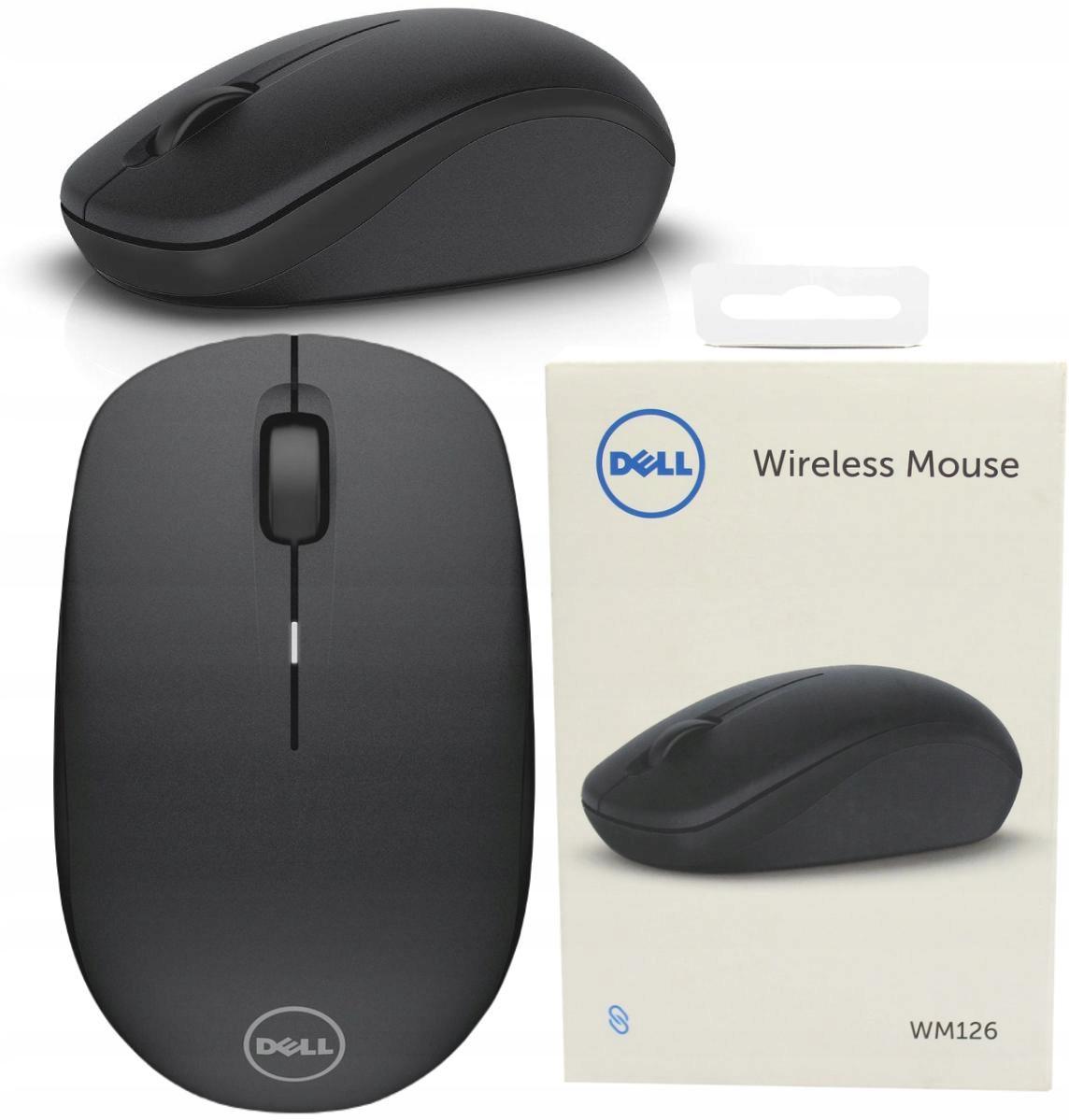 Kabellose optische Maus Dell Wm126 Wireless Optical Mouse 1000 Dpi VAOO-K0W