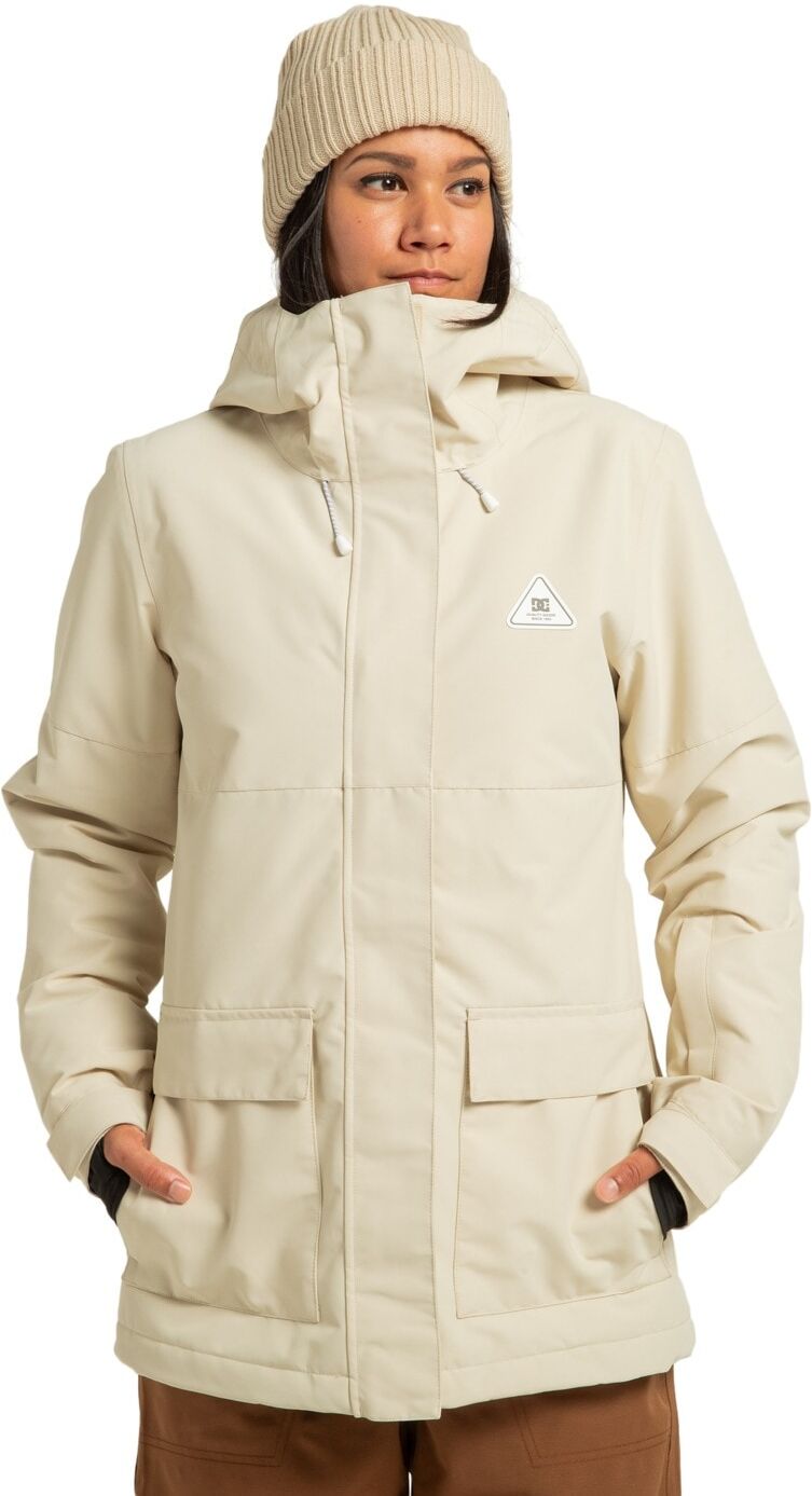 Snowboardjacke DC SHOES "Cruiser", Damen, Gr. S, beige (oatmeal), Obermaterial: 100% Polyester., Jacken Snowboardjacke oatmeal S